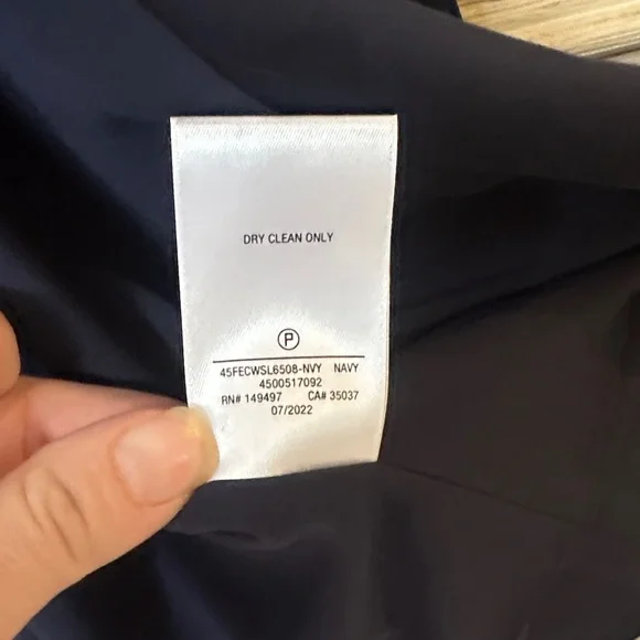 Favorite Daughter The Satin Blazer Navy Venetian Blue Women’s Medium - Picture 5 of 11
